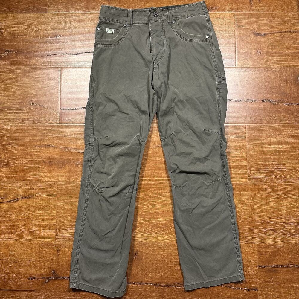 Kuhl Revolvr Pants Mens 28x29 Gray Straight Leg Nature Hiking Vintage Patina Dye